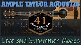 Playing the AmpleSound Taylor Acoustic Guitar