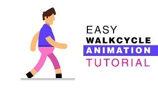 Walk cycle Character Animation Tutorial - After Effects Tutorial