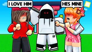 WEIRD E-GIRLS FIGHT Over Me.. (Roblox Bedwars)