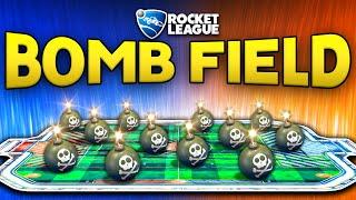 Rocket League, but on a FIELD OF BOMBS