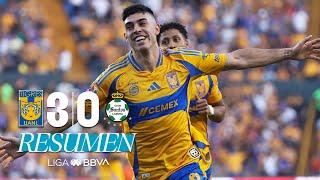 TIGRES 3-0 SANTOS J12 | Golazo y autogoles en el Volcán | Clausura 2025