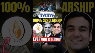 100% FREE TATA #scholarship for College Students  #shorts