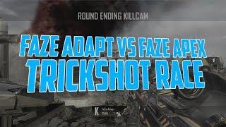 FaZe Adapt VS FaZe Apex - BO2 Trickshot Race (CRAZY!)