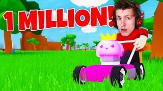 Becoming a MILLIONAIRE By Mowing Lawns?! (Roblox Lawn Mower Simulator)