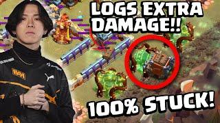 Klaus INVENTS NEW TRICK overgrowth spell & log launcher COMBO (Clash of Clans)