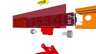 LED Matrix Bar Weather Station V3 - Design Exploded View