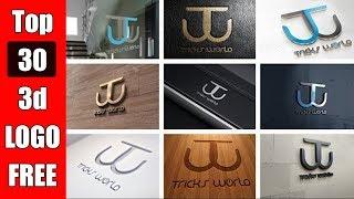 Top 30 Mockup Logo | 3D Mockup Logo Design in Photoshop | How to Design 3D Logo in CS6