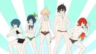 【Genshin for all】Bikini Party（male edition）