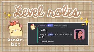 level roles using amari bot discord tutorial | lenility 