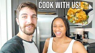 COOK WITH US VLOG *while reading assumptions about us as interracial couple*