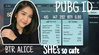BTR ALICE | Visiting Her pubg Id | PUBG