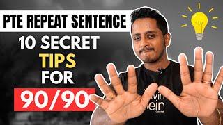 PTE Repeat Sentence - 10 Secret Hidden Premium Tips Score 90/90 | Skills PTE Academic