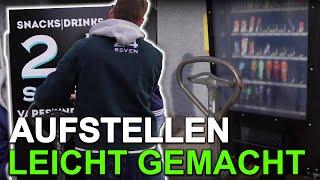  Mega Erfolg! Unser neuer SNACKAUTOMAT ist aufgestellt! Transport & Aufbau des G-Snack 10