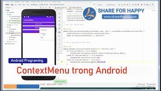 Android Programming - ContextMenu