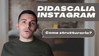 COME SCRIVERE LA DIDASCALIA INSTAGRAM