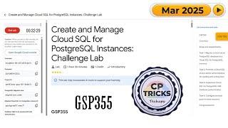 Create and Manage Cloud SQL for PostgreSQL Instances: Challenge Lab | #GSP355 | #qwiklabs |  #Arcade