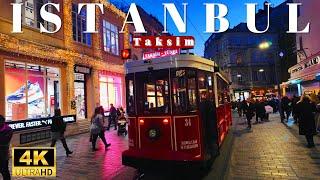 Istanbul on Foot 4K: Walking Taksim & Istiklal Street & Galata Tower