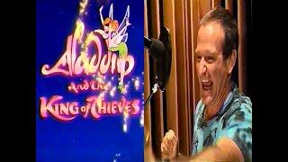 Robin Williams In The Studio 1996 | Aladdin & The King Of Thieves Promo | Animated Disney Film Genie