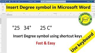 how to insert degree symbol in Microsoft word [fast and easy]