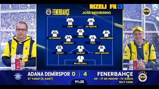 Adana Demirspor 0-4 Fenerbahçe - FB TV GOL ANLARI ve İptal Edilen Gollerdeki Tepkiler - 19 Ocak 2025