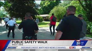 Public safety walk takes place on Indy's west side