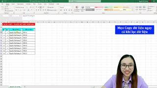 Bật mí cách đơn giản để copy dữ liệu ngay cả khi lọc dữ liệu trong Excel | Nguyễn Thị Hường