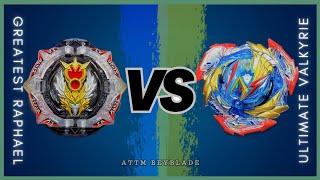 GREATES RAPHAEL.Ov.HXt+’ vs ULTIMATE VALKYRIE.Lg.V’-9 | ON REAL LIFE BEYBLADE STADIUM