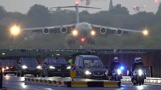 Queen Elizabeth's body flown into London 