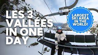Skiing the World's Largest Ski Resort - Les 3 Vallées, France, in one day!
