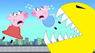 Peppa Vs Pacman,  Peppa, Peppa Siren Head Piggy Part 2