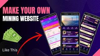 Make Your Own Mining Ponzi Website || Investment Website Free Source Code