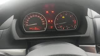 BMW X3 E83 N47 запуск зимой. Cold start diesel.