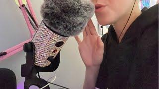 ASMR FOR SLEEP | Inaudible whispers w/ Fluffy mic brushing