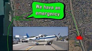 Piper PA-32 Cherokee Emergency Landing on Interstate I-5