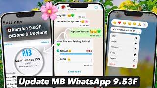 Update MB WhatsApp 9.53F || Nuevo WhatsApp Estilo Iphone