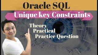 Tutorial#58 How to Use Unique key Constraint in Oracle SQL Database| unique key Constraint in SQL