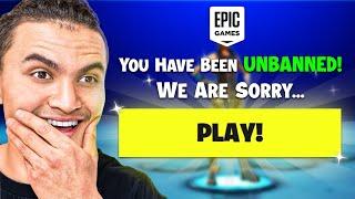 Epic UNBANNED Me & Put Me in Fortnite