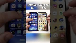 iPhone 16 vs Samsung Galaxy S24: SPEED WAR!  Fastest Phone of 2024? #shorts#viralvideo