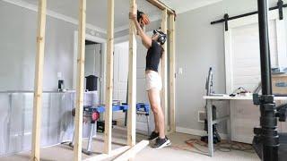 DIY Build a Wall and Add an Extra Room to Home | Bedroom Makeover