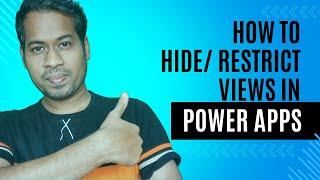 How to Hide/ Restrict Table Views in Model Driven Power Apps