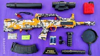 Realistic PUBG QBZ Electric Toy Gun Unboxing.