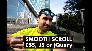 Smooth Scroll Effect with JS CSS or jQuery
