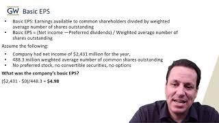 Calculating Basic EPS