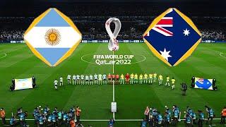 ARGENTINA vs AUSTRALIA • FIFA WORLD CUP QATAR 2022 - Round of 16 • eFootball PES 2021