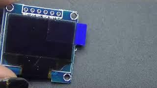 0.96 inch OLED display module SPI interface stm32/51/Sample Code:Blue