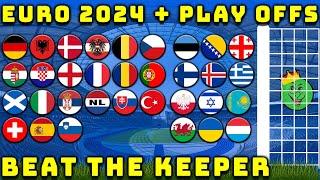 Euro 2024 with play-offs Beat the Keeper Marble Race Tournament / Marble Race King