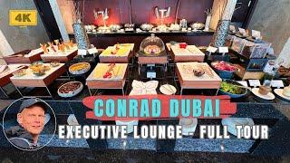 Conrad Dubai - Executive Lounge - Full Tour - [4K]