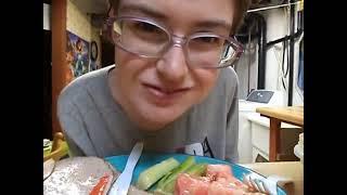 {ASMR} Cucumbers, Tomatoes and Seafood Sticks