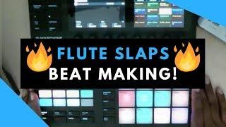 Flute Slap Trap | Beat Making In Maschine MK3 | Sample Pack Review