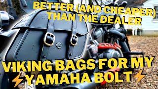 YAMAHA BOLT: DON'T BUY FROM THE DEALER, GET THESE INSTEAD! | Viking Bags saddlebags review!